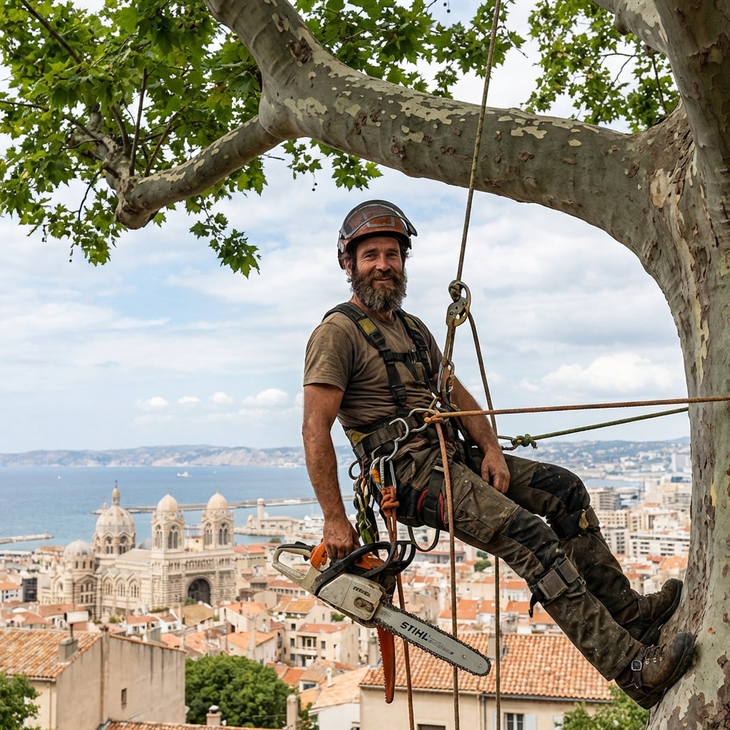 Arboriste professionnel grimpeur à Marseille - Expert en élagage
